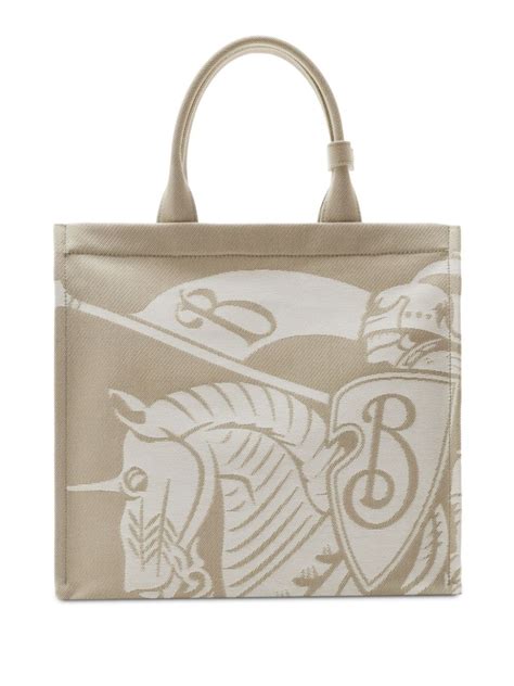 burberry iron patches tote bag|burberry equestrian knight bags.